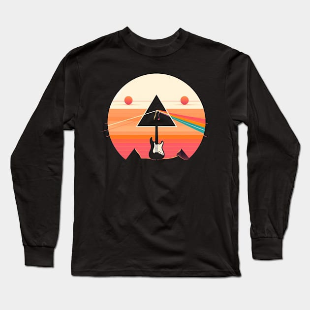 Pink Floyd Dark Side of the Moon Long Sleeve T-Shirt by DarkWave